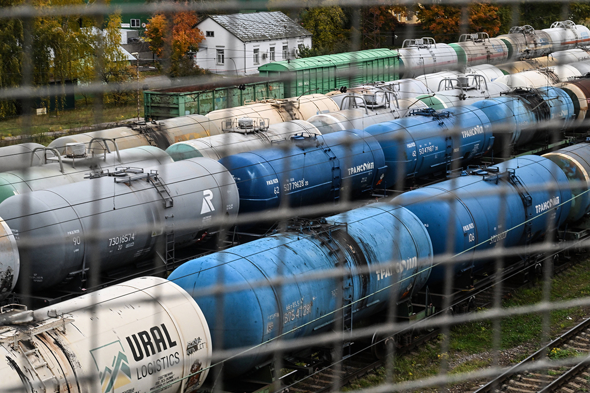 Tank cars at a railway station in Moscow, Russia, 11 October 2026. Photo: Ilya Pitalev / IMAGO / SNA / Scanpix / LETA