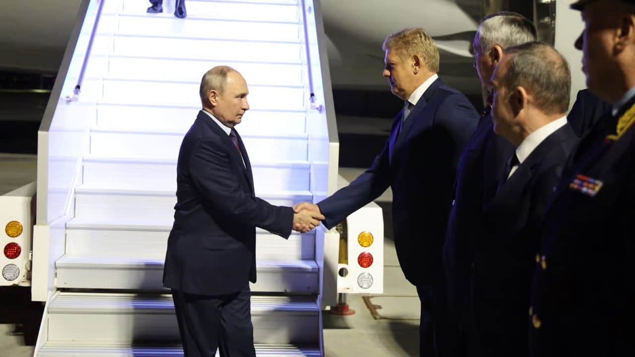 Putin’s arrival in Novosibirsk. Photo: Press Service of the Novosibirsk Governor’s Office and Regional Government