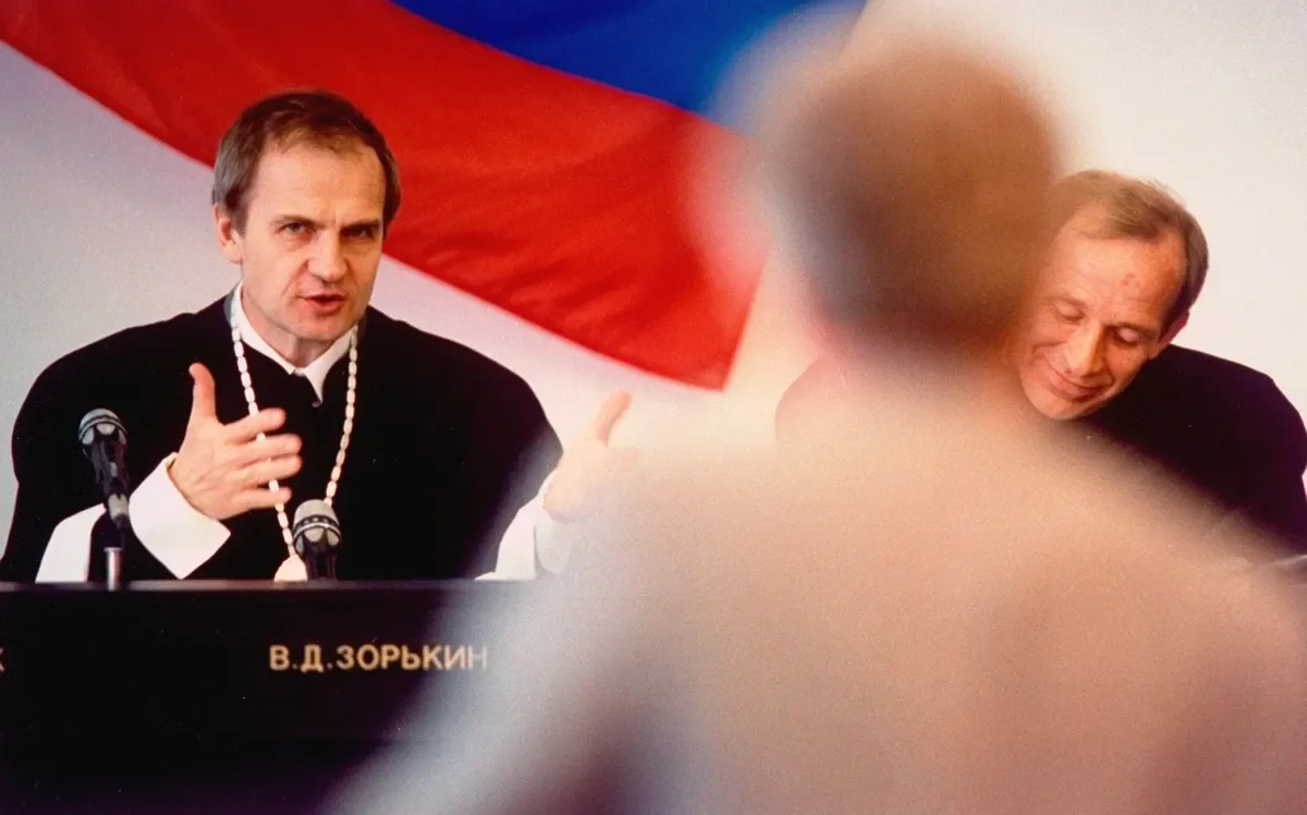 Valery Zorkin (left). Photo: Sergei Guneyev / Getty Images