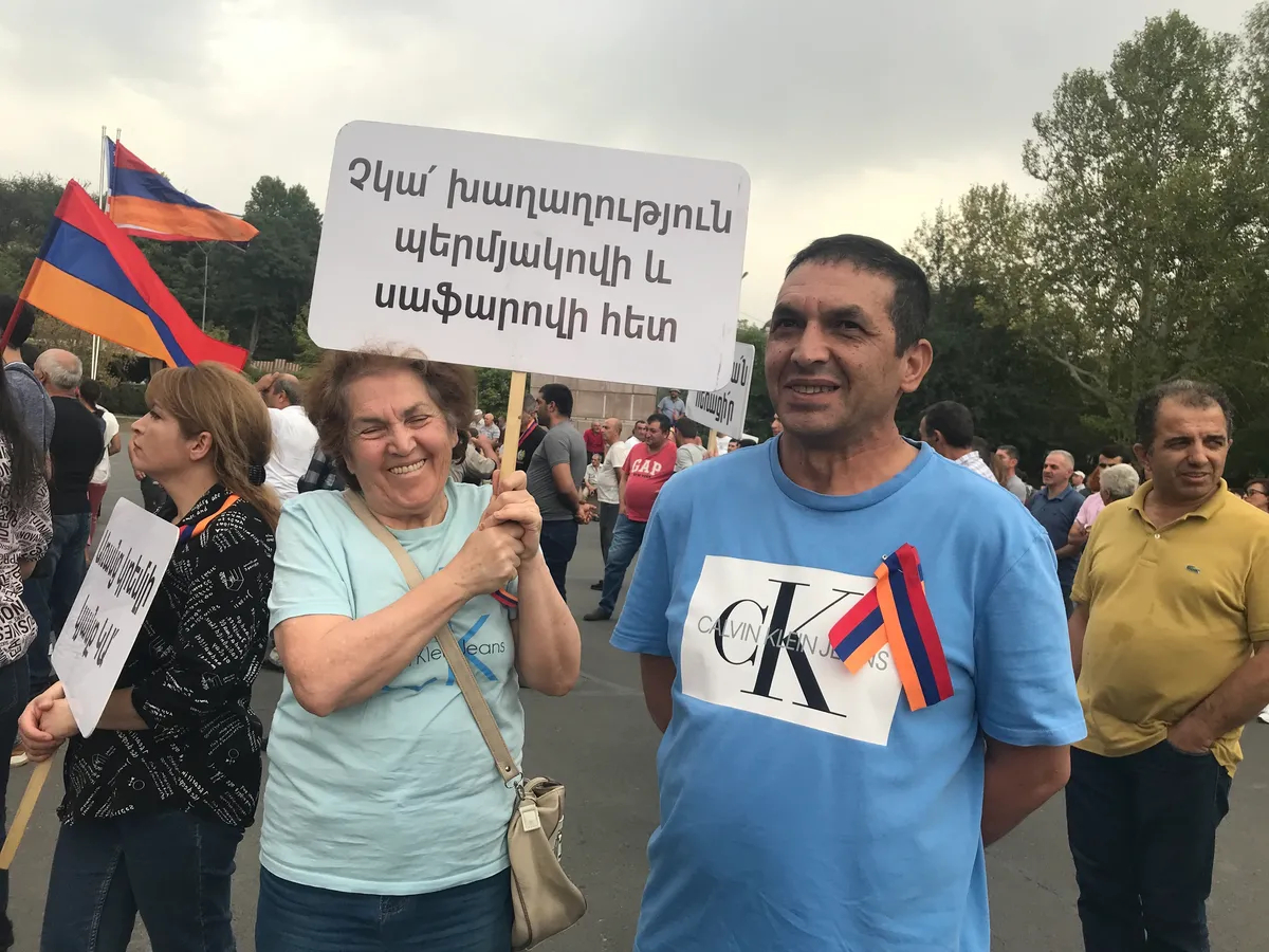 Митинг в Ереване. Фото: Ирина Купряхина, специально для «Новой газеты. Европа»