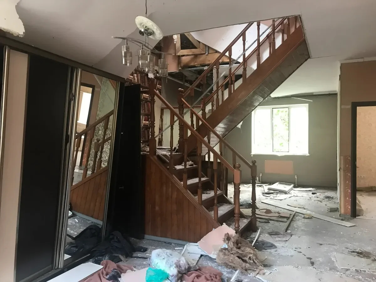 Inside the house of Valentina Vasilievna. Her grandchildren and their parents slept here. Photo: Irina Tumakova
