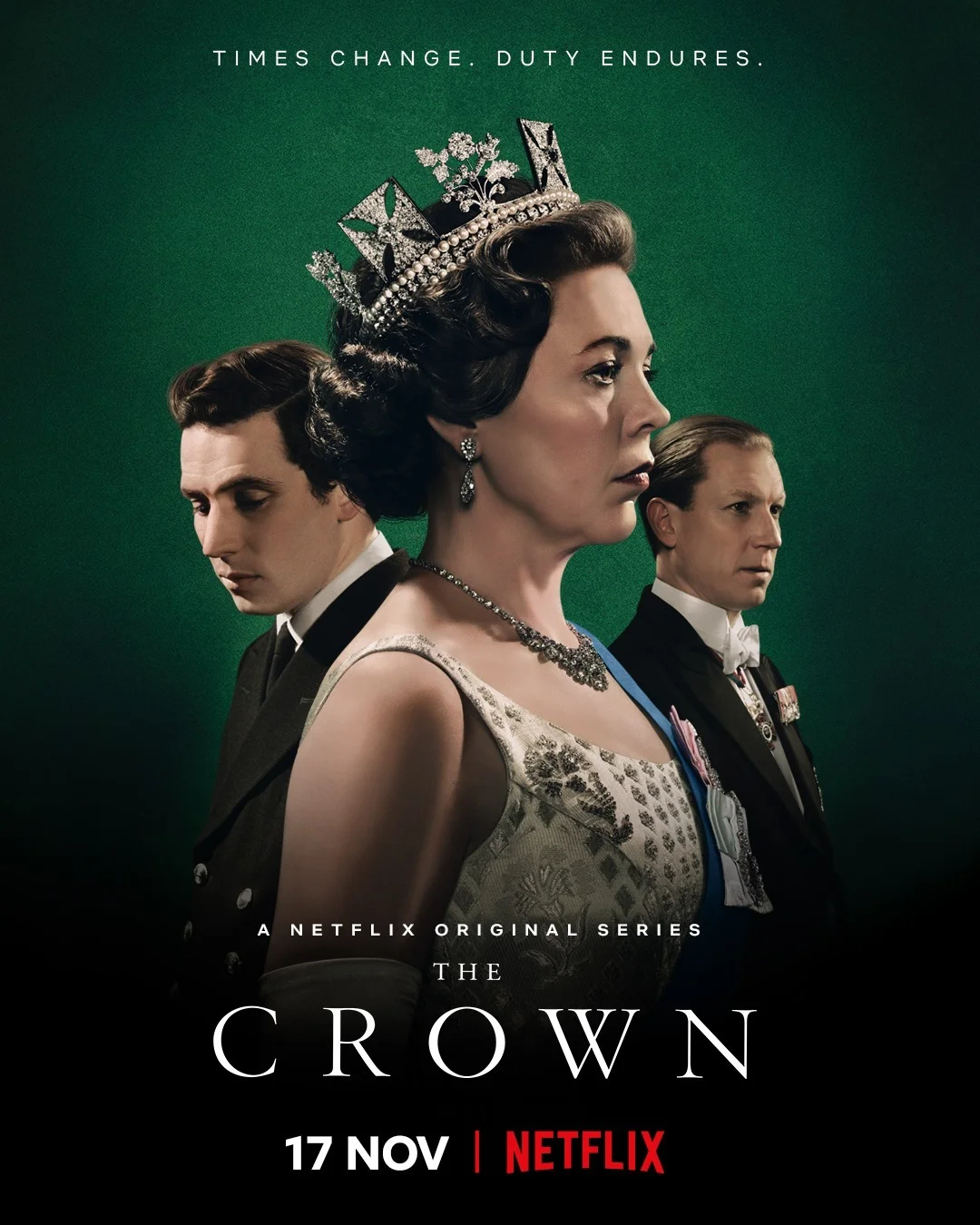 Постер к сериалу «Корона». Фото: <a href="https://www.kinopoisk.ru/film/924910/posters/page/1/">Kinopoisk</a>
