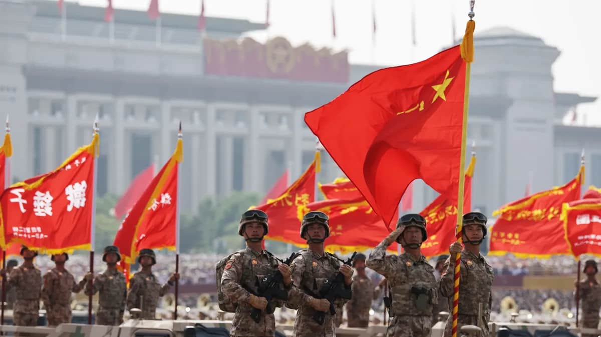 Chinese troops marking the 80th anniversary of the end of the Sino-Japanese War in Beijing, China, 3 September 2025. Photo: EPA/WU HAO