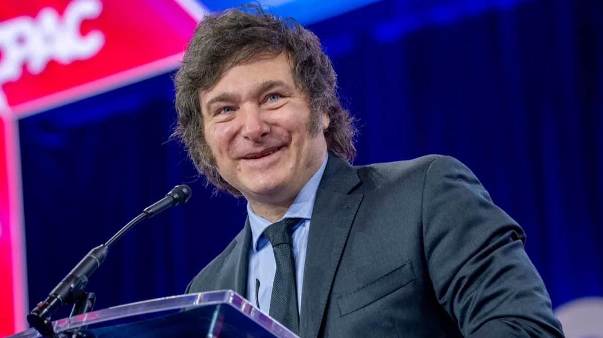 Президент Аргентины Хавьер Милей на Конференции консервативных политических действий в Мэриленде, США, 24 февраля 2024 года. Фото: Shawn Thew / EPA-EFE