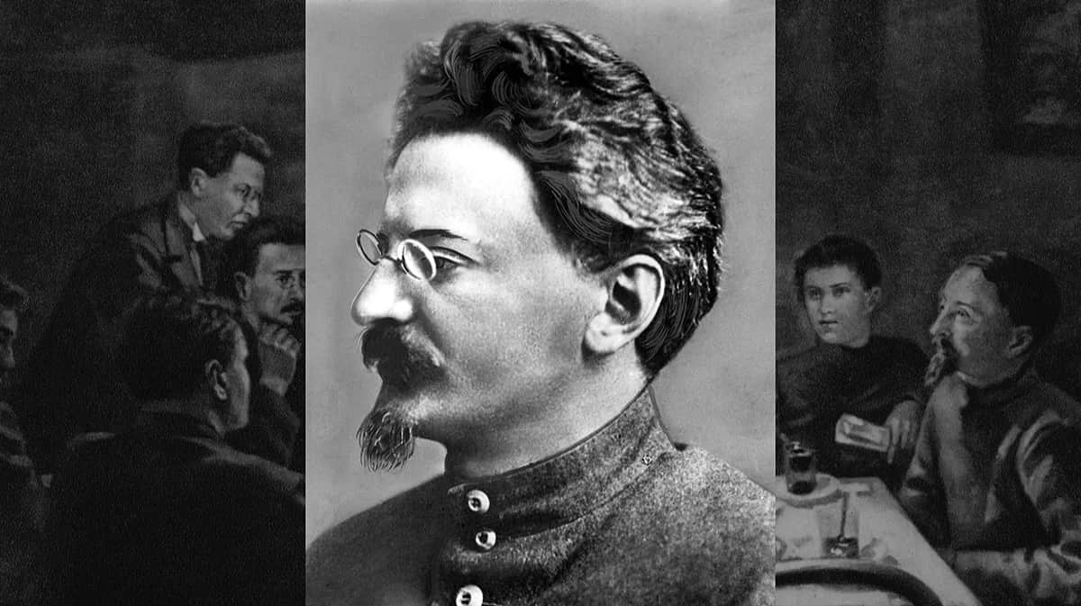 Лев Троцкий, коллаж