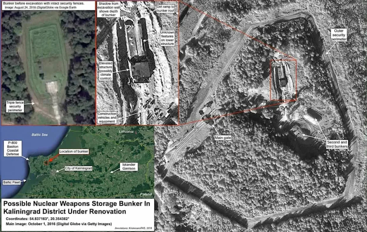 A bunker for storage of nuclear weapons in the Kaliningrad region. Photo: <a href="https://fas.org/blogs/security/2018/06/kaliningrad/" rel="noopener noreferrer" title="https://fas.org/blogs/security/2018/06/kaliningrad/">FAS</a>