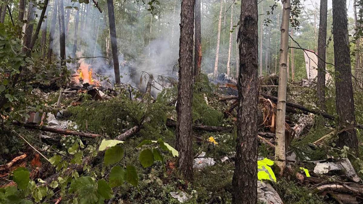 Место крушения Ан-24 в Приамурье. Фото: Telegram / 112