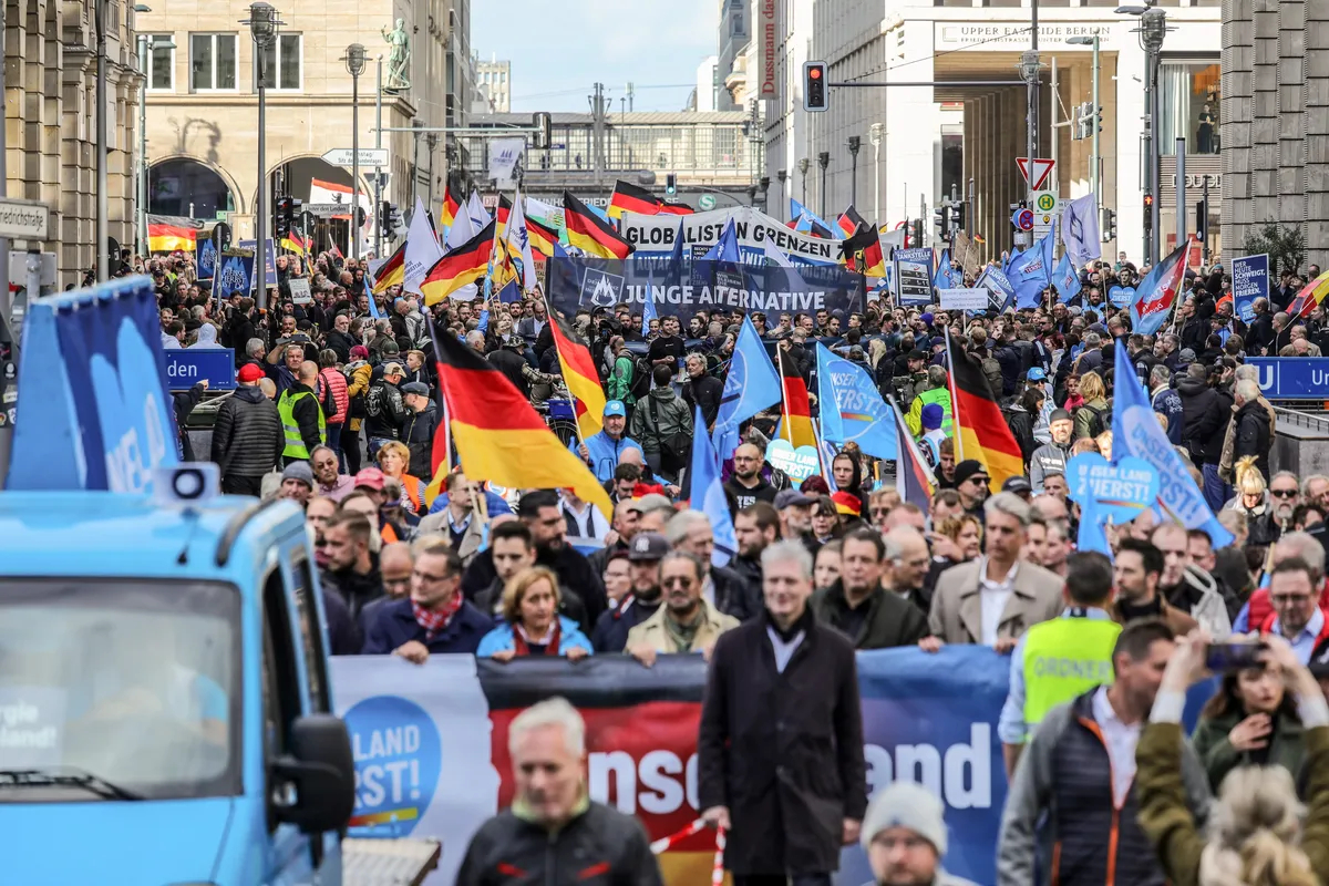 Митинг АфД в Берлине. Фото: Omer Messinger / Getty Images