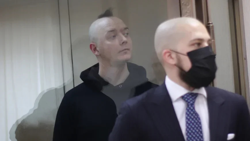 Ivan Safronov at the trial. Photo: press service of the Moscow City Court
