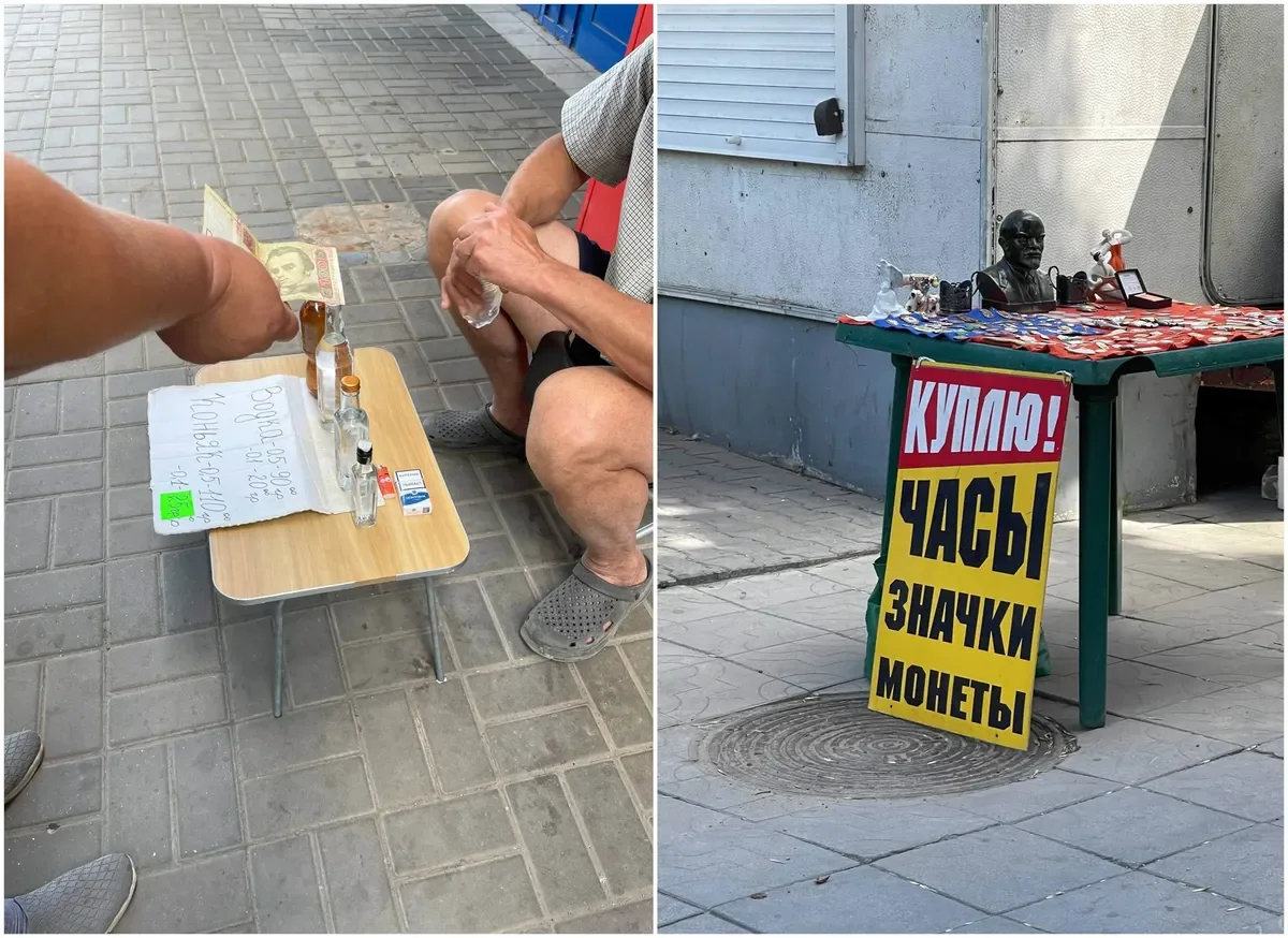 People selling booze in the street. Photo by Elena Bondar