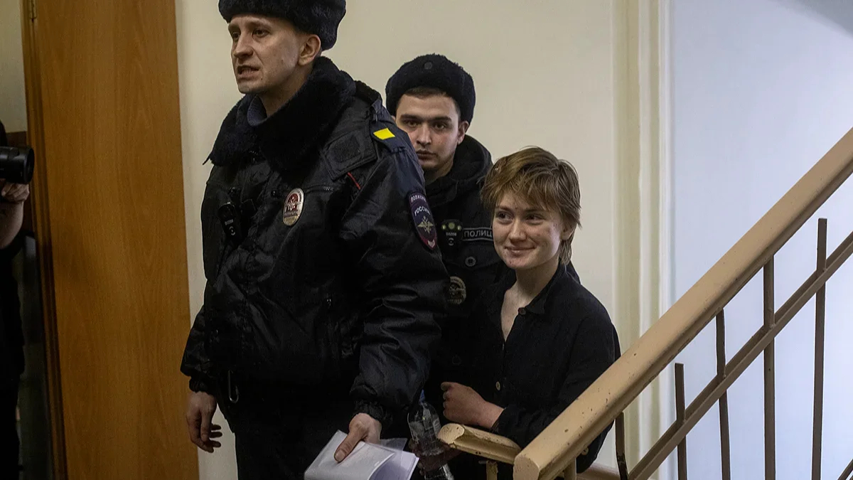 Darya Kozyreva in court. Photo: Dmitry Tsyganov