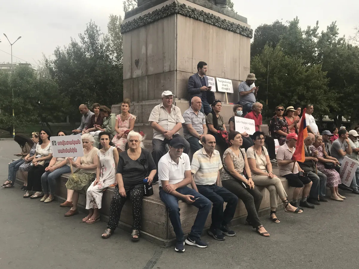 Митинг в Ереване. Фото: Ирина Купряхина, специально для «Новой газеты. Европа»