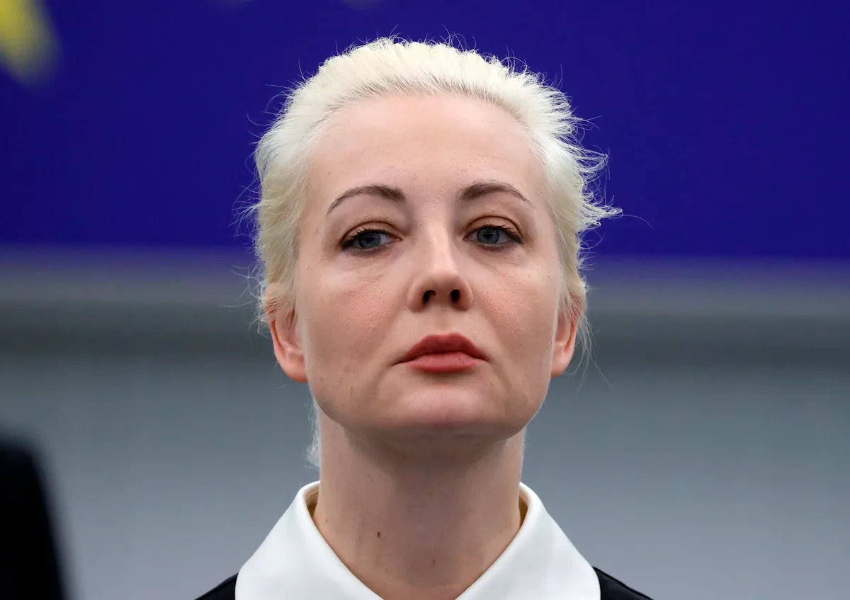 Yulia Navalnaya at the European Parliament in Strasbourg, France, 28 February 2024. Photo: EPA-EFE / RONALD WITTEK