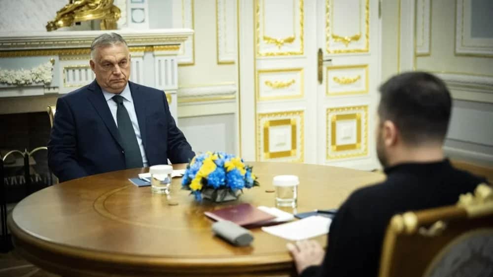 Viktor Orbán and Volodymyr Zelensky. Photo: Zoltan Fischer / Hungarian PM press office handout