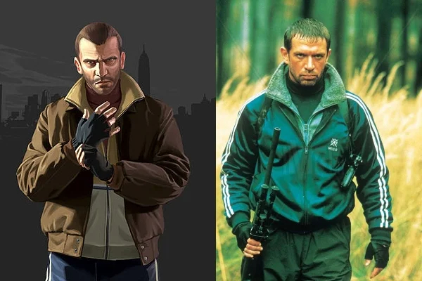 Герой GTA IV Нико Беллик и Владимир Машков в фильме «В тылу врага»
