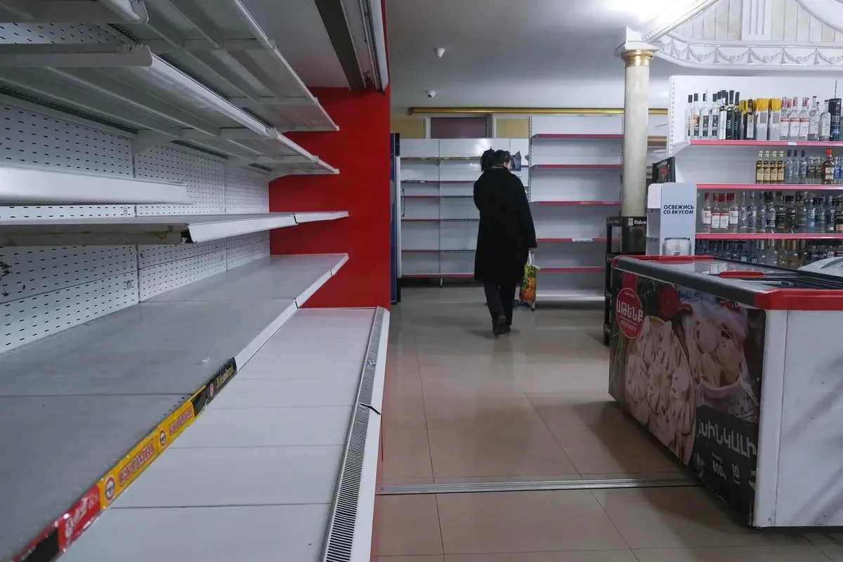 A grocery shop in Stepanakert. Photo: Ani Balayan