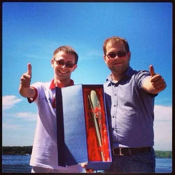 Sergey Burtsev (right) and Andrey Zolotukhin. Photo: Alexander Khinshtein / Telegram