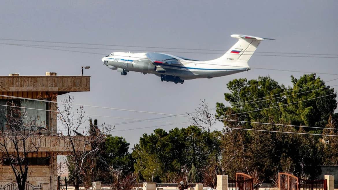 <p id="ujy1zauhz">A Russian Il-76 military transport aircraft takes off from Qamishli Airport, Syria, on 27 January 2026. Photo: Delil Souleiman / AFP / Scanpix / LETA