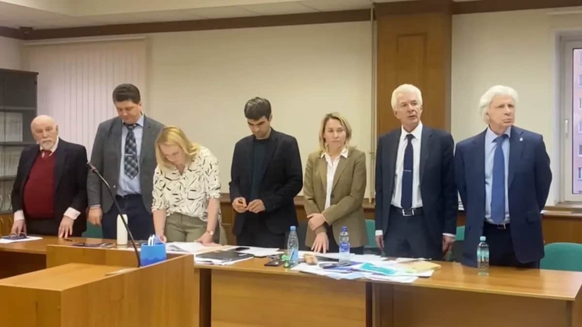 Moscow City Court hearing. Photo: video screenshot