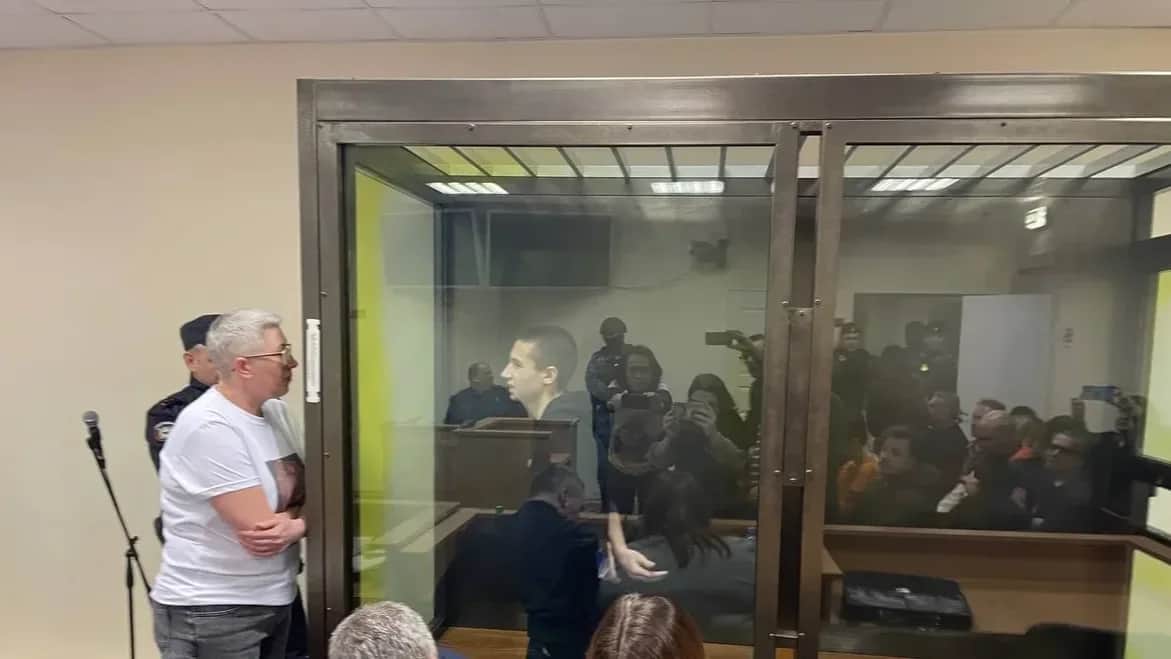 Yegor Balazeykin in court. Photo: Novaya Gazeta Europe