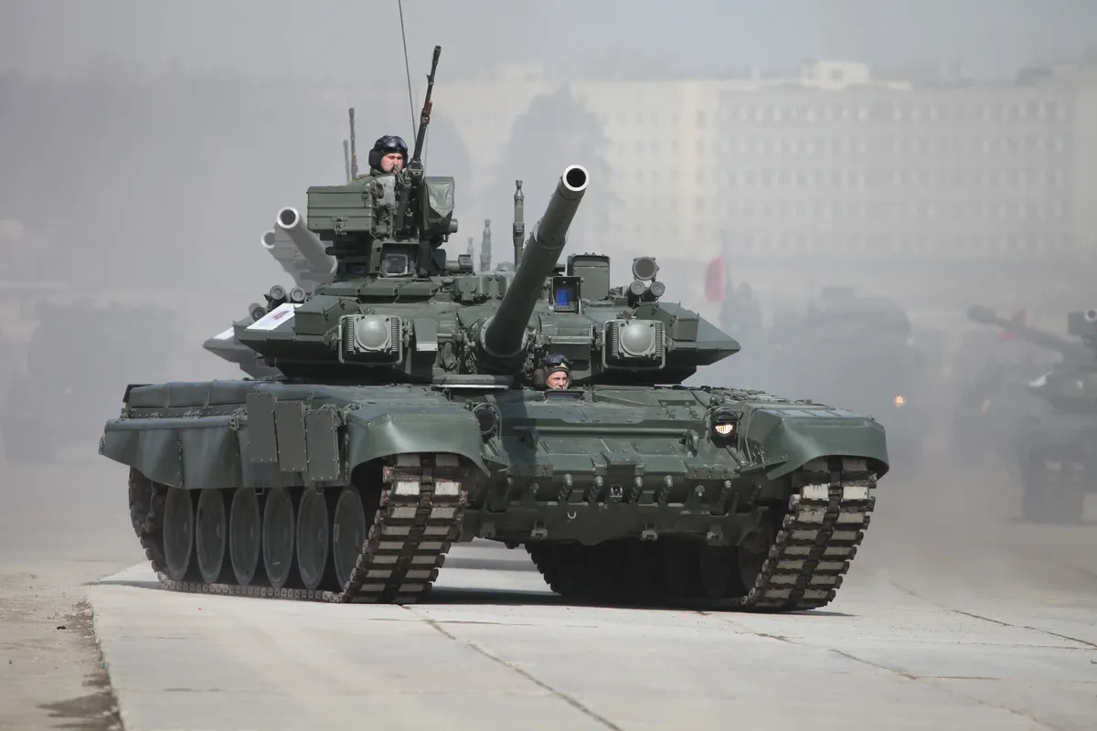 Т-90А на репетиции Парада Победы в Алабино. Фото: Wikimedia Commons , CC BY-SA 4.0