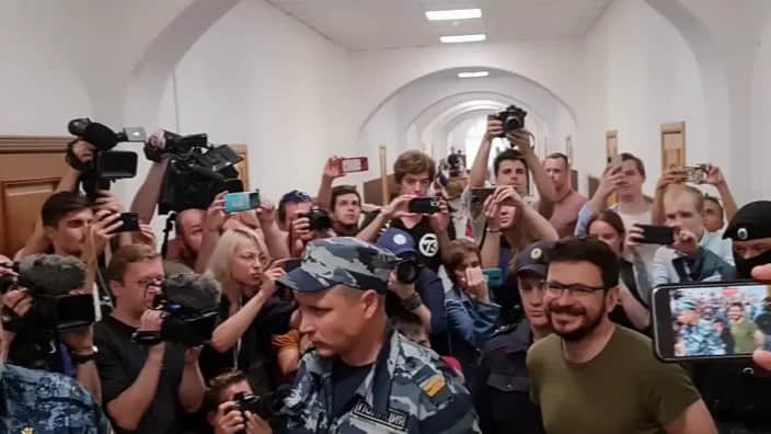 Илья Яшин в суде. Фото: Андрей Карев