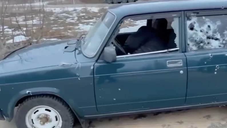 Скриншот видео, опубликованного ФСБ с места перестрелки в Брянске
