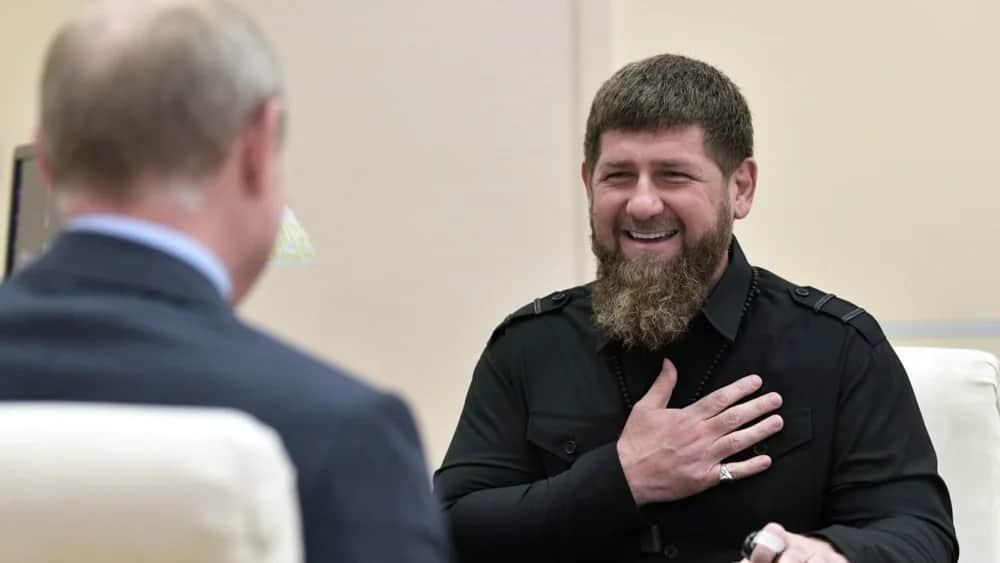 Russian President Vladimir Putin meets with head of the Chechen Republic Ramzan Kadyrov. Photo: EPA-EFE/ALEKSEY NIKOLSKYI/SPUTNIK/KREMLIN POOL