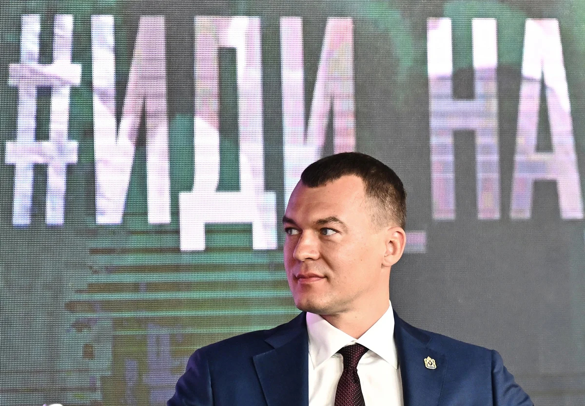 Михаил Дегтярев на форуме «Территория смыслов», Солнечногорск, Московская область, 17 августа 2023 года. Фото: Александр Миридонов / Коммерсантъ / Sipa USA / Vida Press