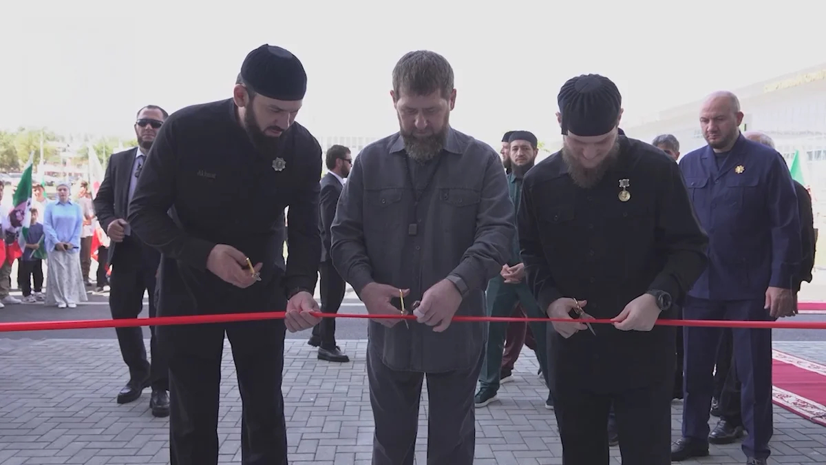 Рамзан Кадыров на открытии спортивного комплекса в Грозном, Чечня, 15 августа 2025 года. Фото: Рамзан Кадыров / <a href="https://t.me/RKadyrov_95/5907" target="_blank">Telegram</a>