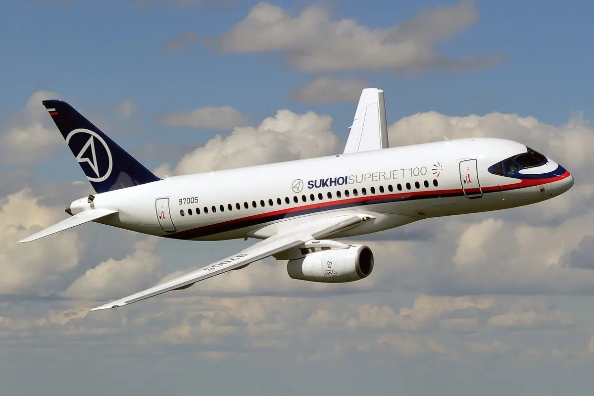 Sukhoi Superjet 100 (RA-97005). Photo: Wikimedia Commons , SuperJet International