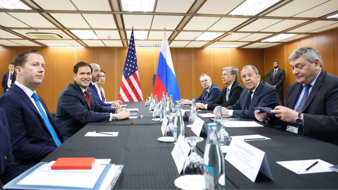 Встреча Сергея Лаврова и Марко Рубио. Фото: МИД России