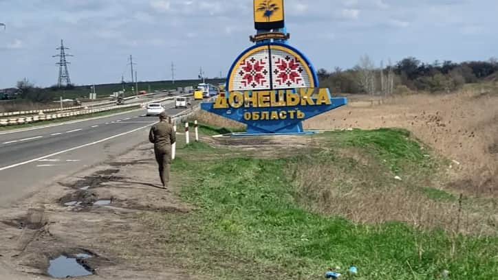 Entrance into Donetsk region from the Pokrovsk side, which people call the “north gates of Donbas”. Photo: Olga Musafirova