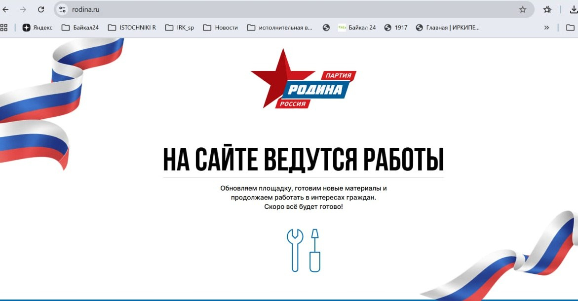 Скриншот: сайт партии «Родина» / «Выборы в деталях»