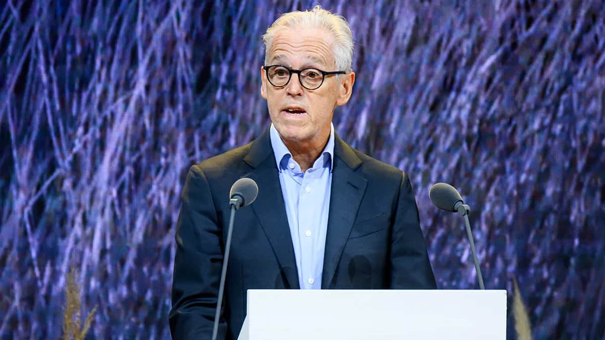 Derk Sauer at the 2024 Four Freedoms Awards in Middelburg, the Netherlands. Photo: Scanpix / LETA