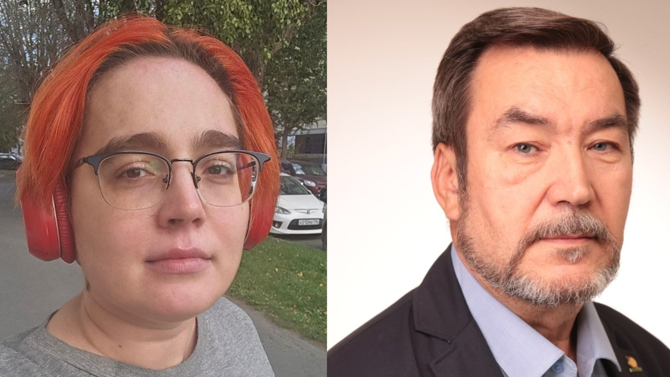 Шанна Огней и Владимир Собянин. Фото: Екатеринбургское Яблоко / Telegram