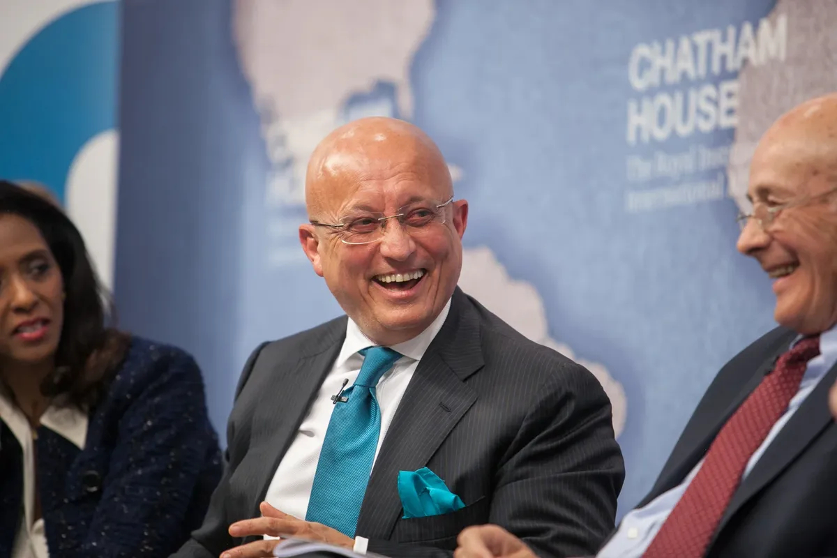 At a conference in London, 2015. Photo: Wikimedia