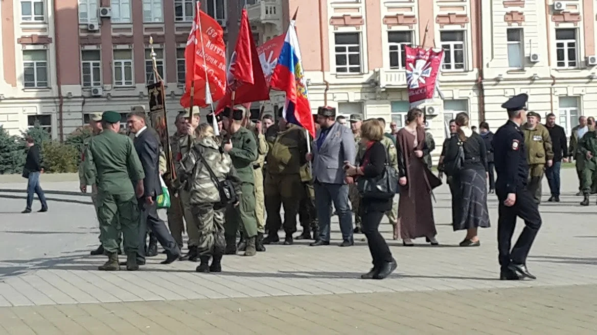 Участники первого съезда Союза добровольцев Донбасса, 2016 год, Ростов-на-Дону. Фото: Елена Романова, специально для «Новой газеты Европа»