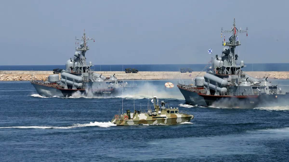 Корветы ВМФ России в черноморском порту Севастополя, Крым, 28 июля 2019 года. Фото: Ekaterina Shtukina/REUTERS