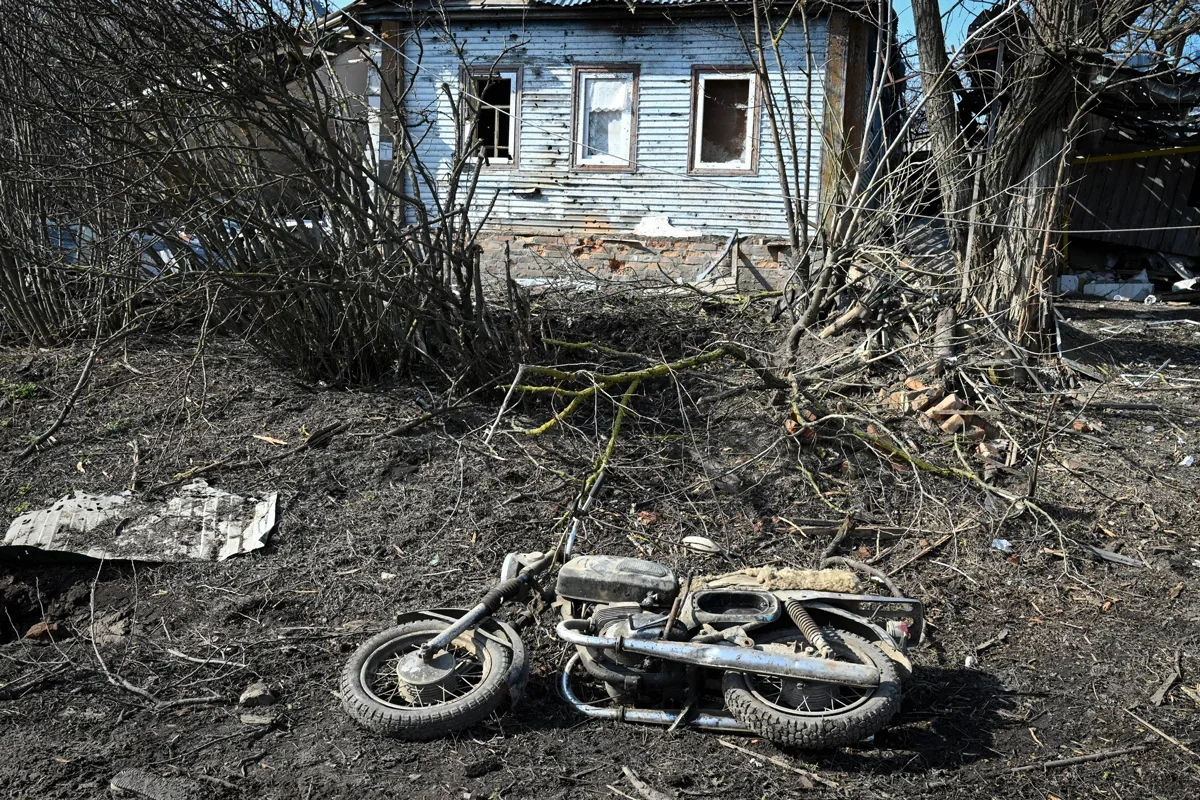 Street view of the Novaya Sorochina village, Kursk region, 9 March 2025. Credit: Stanislav Krasilnikov / Sputnik / Imago Images / Scanpix / Lenta 