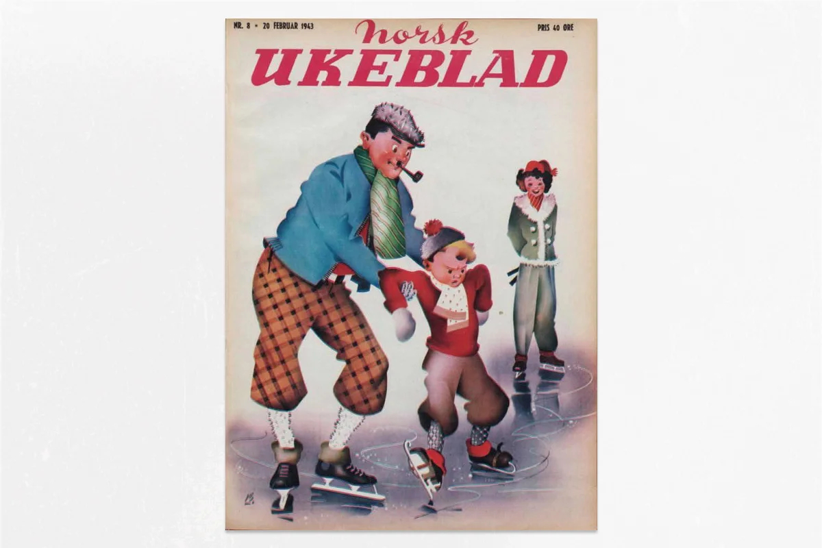 Обложка еженедельника Norsk Ukeblad, февраль 1943 года. Фото: <a data-sk="tooltip_parent" data-stringify-link="http://snl.no" href="http://snl.no/" rel="noopener noreferrer" target="_blank">snl.no</a>