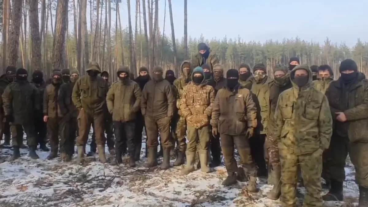 Скриншот видеобращения, записанного ярославскими мобилизованными в январе 2023 года