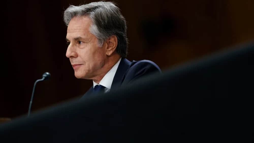 US Secretary of State Blinken testifies before Senate Foreign Relations Committee. Photo: EPA-EFE/WILL OLIVER