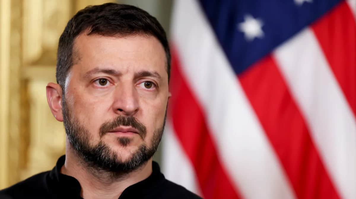 Владимир Зеленский во время встречи с вице-президентом США Камалой Харрис в Вашингтоне, США, 26 сентября 2024 года. Фото: Ting Shen / EPA-EFE