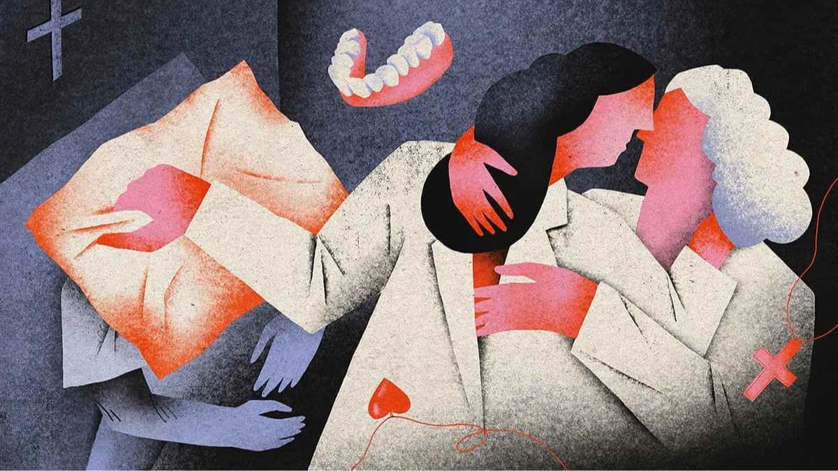 <span>Иллюстрация: Ляля Буланова / «Новая газета Европа»</span>
