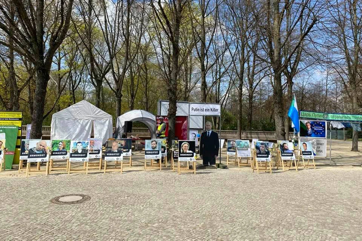 Первый палаточный лагерь, Берлин, 21 апреля 2021 года. Фото: Дмитрий Баграш / Facebook