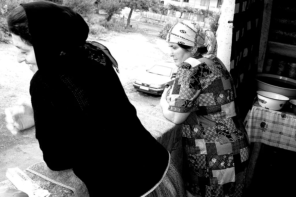 Chechen refugees in the Pankisi Gorge, 2004. Photo: Jonathan Alpeyrie / Getty Images