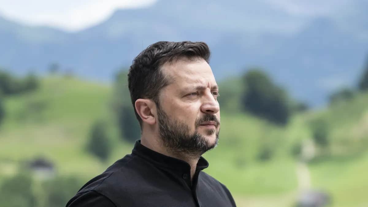 Ukrainian President Volodymyr Zelensky at Summit on Peace in Ukraine, on 16 June 2024. Photo:&nbsp;ALESSANDRO DELLA VALLE / POOL