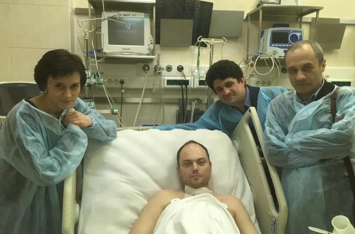 Vladimir Kara-Murza after poisoning. Photo: Facebook