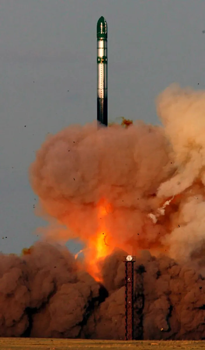 Стратегический ракетный комплекс Р-36М (SS-18 «Сатана»). Фото: EPA